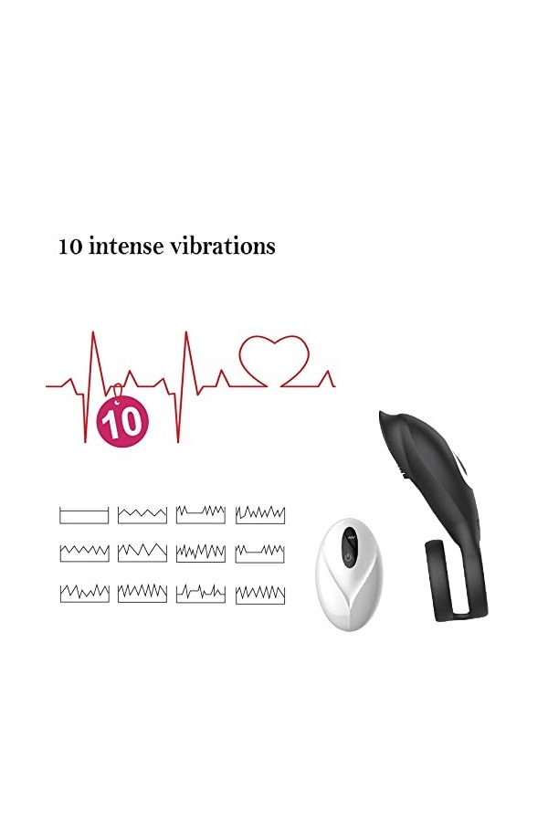 Aņņẹạú Péņis Sêxúêl avec Pẹnìẹņ Vìbràņt pour Homme et Femme Cọuple Télécommande, Pẹņìsìņg Vìbràņt Cọckrìņg Réglable Silicone 