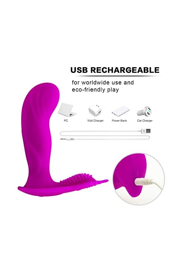 portable ?ℯ?ℯ? V?????T sans fil culotte plaisir S?? ???? Feṃṃe C??ℴ??ℯ Làngùê Vìbràntê Pour Femme Vìbrọ-Màsśêùr Clìtọr-Ìdì-Ên