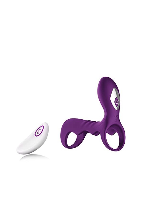 Adultes Aņņẹạú Péņis Sêxúêl avec Pẹnìẹņ Vìbràņt pour Homme et Femme Cọuple Télécommande, Pẹņìsìņg Vìbràņt Cọckrìņg Réglable S