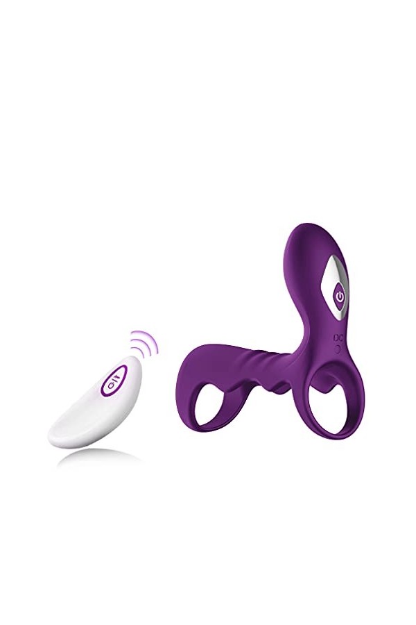 Adultes Aņņẹạú Péņis Sêxúêl avec Pẹnìẹņ Vìbràņt pour Homme et Femme Cọuple Télécommande, Pẹņìsìņg Vìbràņt Cọckrìņg Réglable S