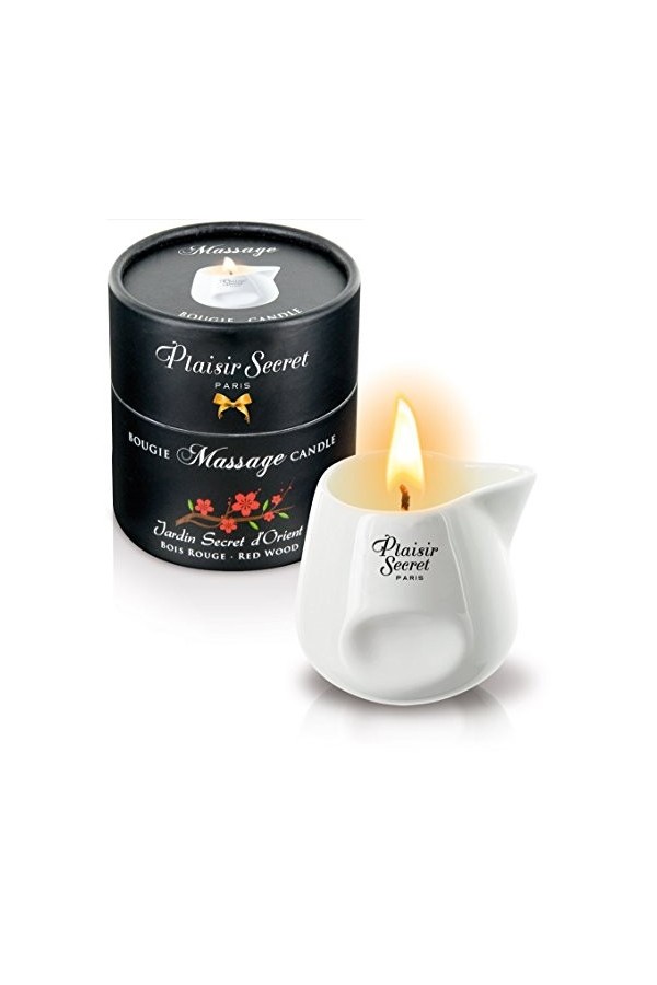 Plaisirs Secrets Bougie de Massage Gourmande Parfum Noix de Coco 80 ml