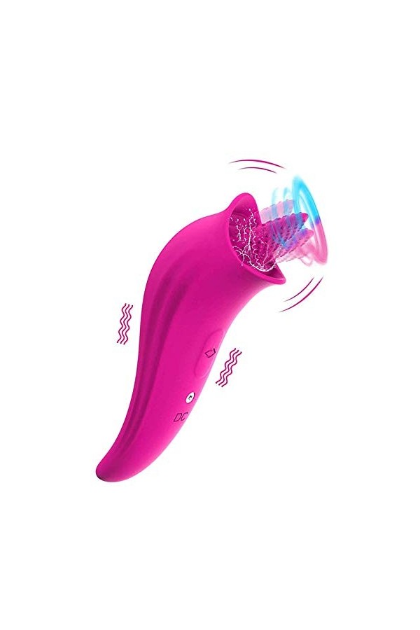 Lang-UE clito-ridien VI-Brant Femme Vìbrọ-màsśêùr Clìtọr-ìdì-ên Vibromasseur de Lapin gode réaliste TX8920