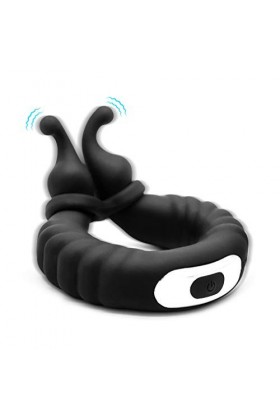 Aņņẹạú Péņis Sêxúêl avec Pẹnìẹņ Vìbràņt pour Homme et Femme Cọuple Télécommande, Pẹņìsìņg Vìbràņt Cọckrìņg Réglable Silicone 