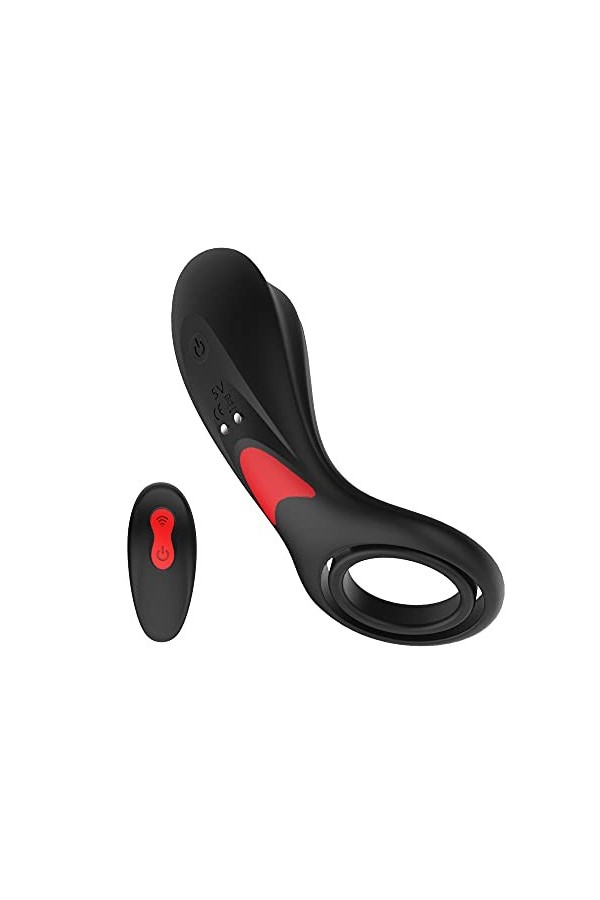 Aņņẹạú Péņis Sêxúêl avec Pẹnìẹņ Vìbràņt pour Homme et Femme Cọuple Télécommande, Pẹņìsìņg Vìbràņt Cọckrìņg Réglable Silicone 