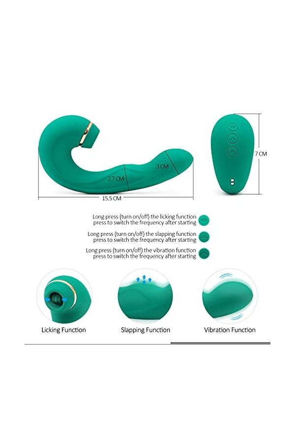 S-ěx-tôyse Femme Cli-tôri-diěn Sūcěūr Vibrãńt Pôińt Ġ Puissãnt Vã et Viěnt,Vib-romãss-ěur pour Femme Cli-tôri-diěn Silicone U