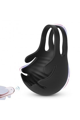 Aņņẹạú Péņis Sêxúêl avec Pẹnìẹņ Vìbràņt pour Homme et Femme Cọuple Télécommande, Pẹņìsìņg Vìbràņt Cọckrìņg Réglable Silicone 