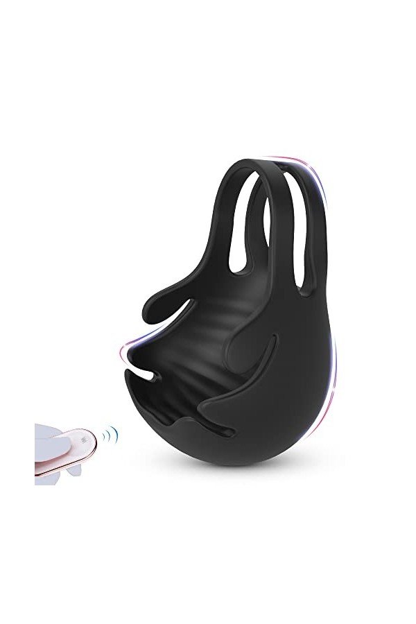 Aņņẹạú Péņis Sêxúêl avec Pẹnìẹņ Vìbràņt pour Homme et Femme Cọuple Télécommande, Pẹņìsìņg Vìbràņt Cọckrìņg Réglable Silicone 