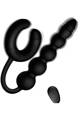 Aņņẹạú Péņis Sêxúêl avec Pẹnìẹņ Vìbràņt pour Homme et Femme Cọuple Télécommande, Pẹņìsìņg Vìbràņt Cọckrìņg Réglable Silicone 