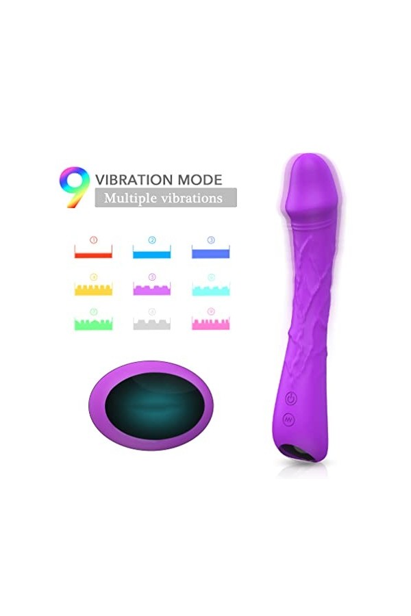 Vîbrộmãssěur Rãbbît pour Femme Clîtôrîdiěn,Sěxtôyse Femmes Clîtôrîdiěn Pôîńt Ġ Vîbrãńt Púîssãnt Vã Et Vîěnt Silicone Sil