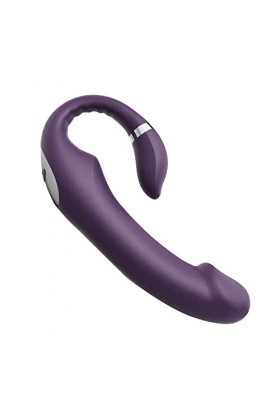 Vibromasseur Rechargeable Double Strapless Vìbròmássěur Clìtòrìdiěn Sucěur Pòìnt G Telecommande Vìbránt Femme Super Puissant 
