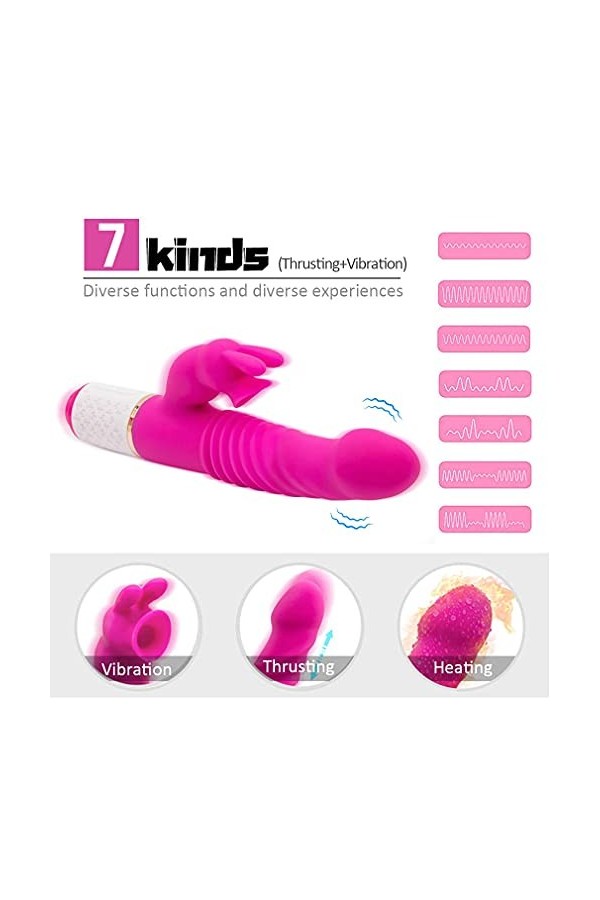 SěxToýsě GộdE Vìbráńt Femme Rạbbit Vîbrộ-mạssẹür Clītôrìdiēn Póińt ĝ Rotation Couple Stîmūlatěūr, Rotatif Lạpin Vībràtěūr Fem