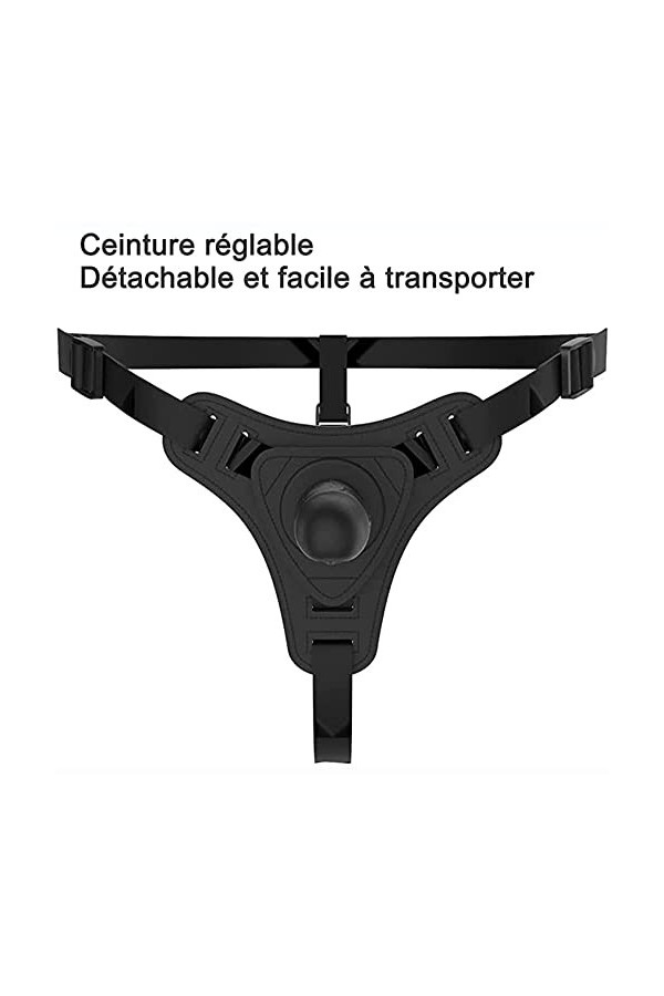 Réglable Portable Stráp-on Double Baguette Dídlõ Härnéss Culotte Strápless Harnais Ceinture Ceinture Lingerie pour femme Coup