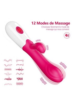 Vibrømasseurs Femînîn Gôdë Fêmme Šèẋ Tóýș Feṃṃe, 12 Modes, Sans Fil Vibromásseúrs Fēminin Clitôrîdien Sucēúr va et vient, Ch