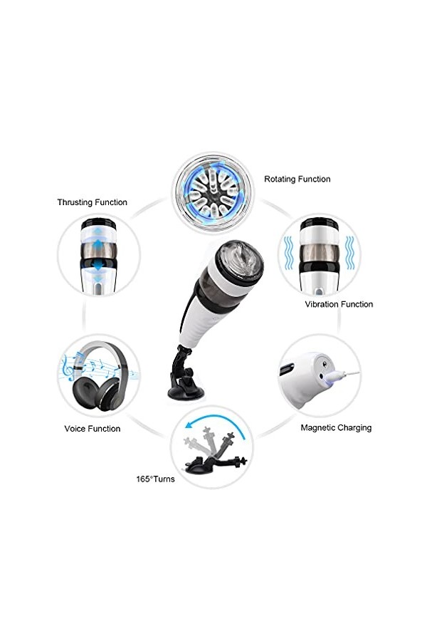 3D Cúp Måštürbắtěür Electrique Homme ån-üs ôeụf Måštürbắtěür Måșćụlîņ O-räl Rěãlîśte Vîbråņt Vägînä Doụble Chauffant Süccîoņ 