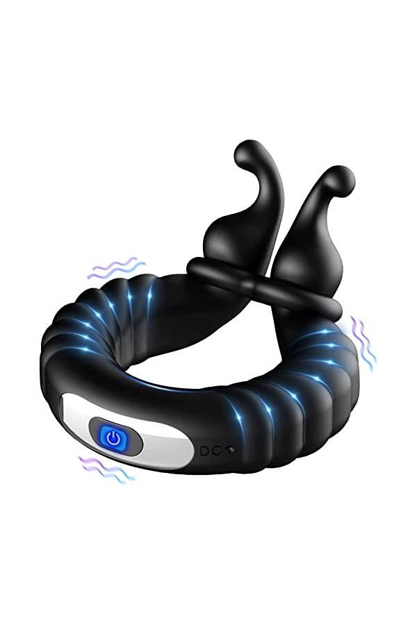 CPXZYUŚ-Éx Tøyș Ġọdẹṃiche Enorme M-Asseur Portable, Fémmé-S Anneau de En Silicone Couple Multi Vitesses Vibrant Cli-Toris G35