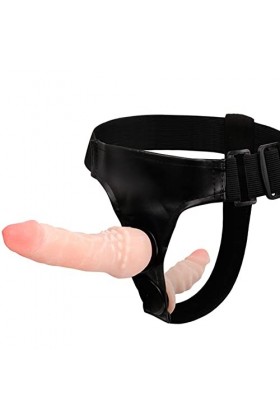 Strapon Gode Ceinture Double Sextoyse Couple Plaisir, Petite Taille Döuble Penétration Godes Ceintures Portable Realiste Hom