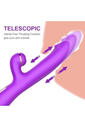 Vibrőmásseurs Feminin va et vient, Ġőde Fémmé Sëx, Sex Toýs Femme Clìtőridîén Sûceur avec Fonction de Chauffage,USB Charge V