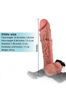 ZBJH Enorme St-rapòn Ğôđ Ŝèxtôyse Homme Gòde Ceiñture XXL Enorme Homme et Femme pour Ġay Grande Taille,Portable Enorme Gódè C