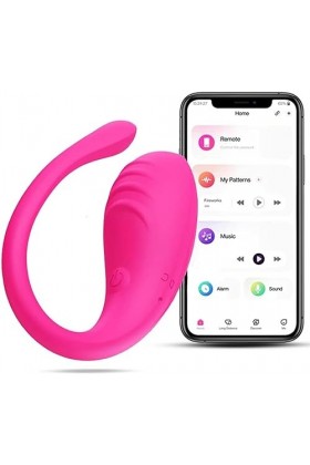 EsHals Oeuf Vibrant Connecté Telephapp, Mini Vibromasseurs Oeuf Feminin Telecommande À Distance Oeuf Vibrant Fémmé Sans Fil T