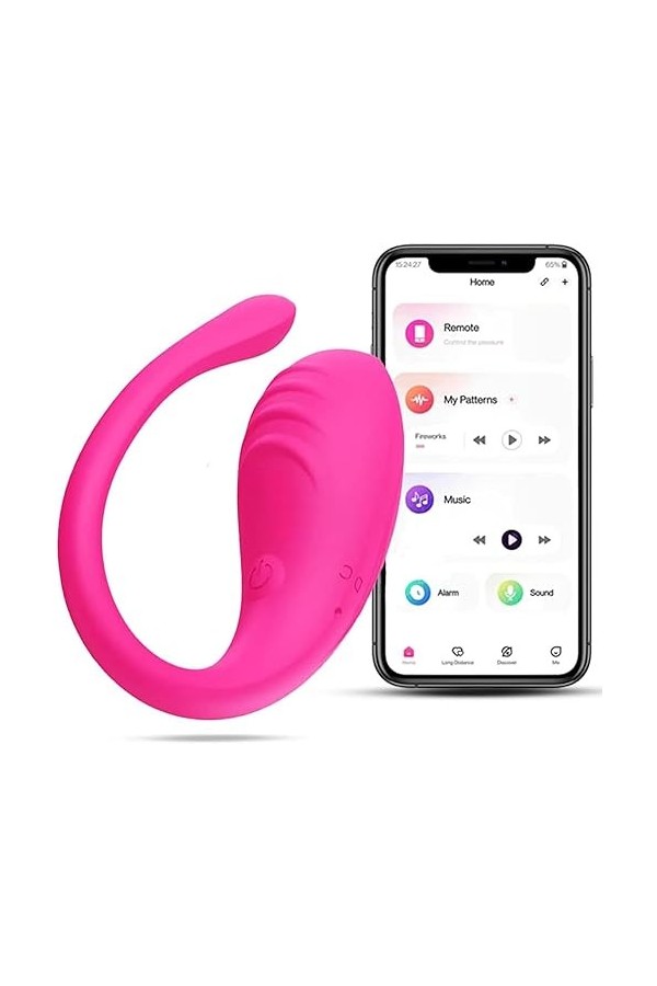 EsHals Oeuf Vibrant Connecté Telephapp, Mini Vibromasseurs Oeuf Feminin Telecommande À Distance Oeuf Vibrant Fémmé Sans Fil T