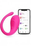 EsHals Oeuf Vibrant Connecté Telephapp, Mini Vibromasseurs Oeuf Feminin Telecommande À Distance Oeuf Vibrant Fémmé Sans Fil T