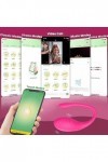 EsHals Oeuf Vibrant Connecté Telephapp, Mini Vibromasseurs Oeuf Feminin Telecommande À Distance Oeuf Vibrant Fémmé Sans Fil T