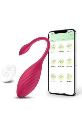 EsHals Oẹf Ît Émme Sans Fil Avec Pplication, Mini Vîbọạssrs Fmịnin Clịọrịin Ịcret Silencieux, Syse Pr Pℯtît Ēuf Îrọmạssǖr Tel