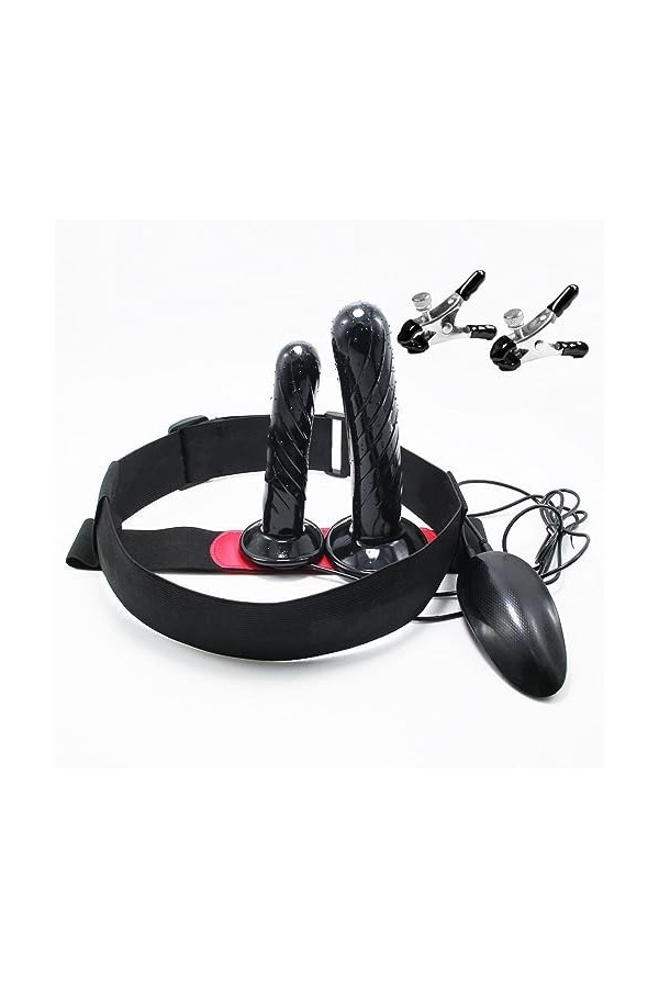 CPXZYU?-Éx Tøy? ??d??iche-Clit-Ørìdî??-Double Ceinture imperméable réglable Facile à Nettoy G879