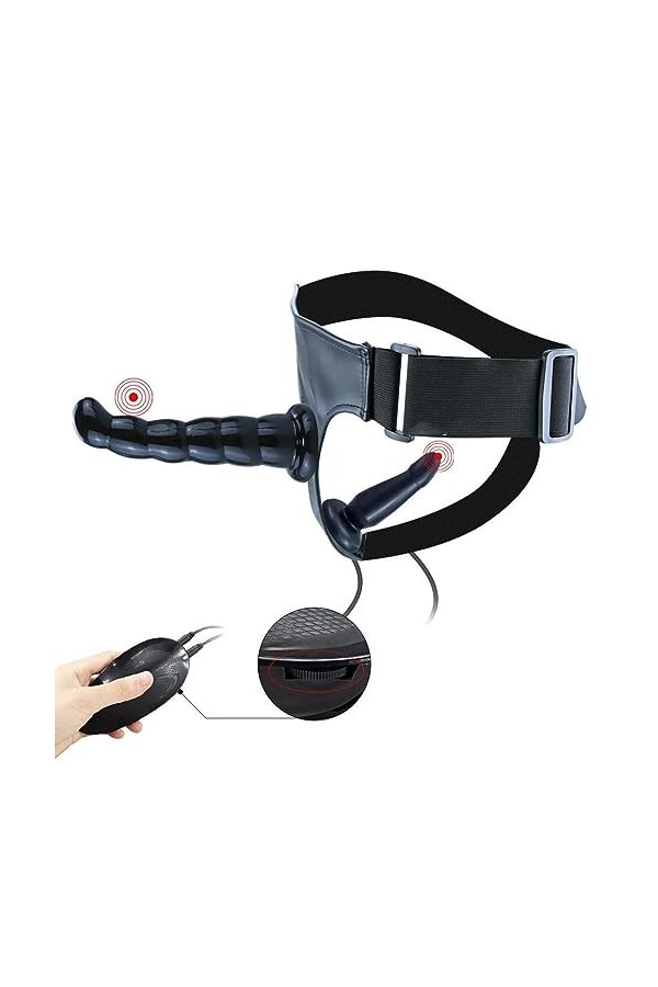 CPXZYU?-Éx Tøy? ??d??iche-Clit-Ørìdî??-Ceinture Ajustable à Double tête Facile à Nettoye G2336