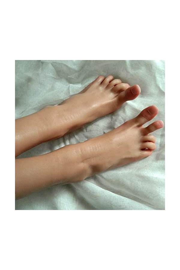 TDHLW Silicone Pieds Modèle, Pieds de Mannequin, Feet Silicone, Fetichismes Pied, Silicone Pied fétiche Femme Pieds Moule Aff