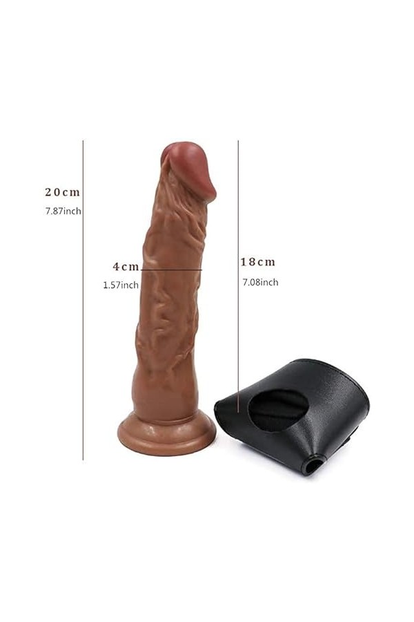 Homme Creux Ceinture Gode Ġọdẹṃiche,Rroduit Šèẋuel Homme Femme Adulte Transparent Waterproof Femmes Realiste Godes Sextoyse P