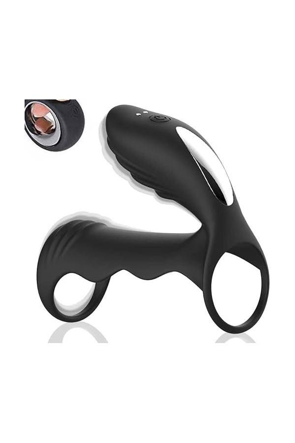 CPXZYUŚ-Éx Tøyș Ġọdẹṃiche Enorme Mâssêur Ânnêau Anneau Vibrant En Silicone Premium Cli-Toris Anneau de Massage Étanche,Vib G7