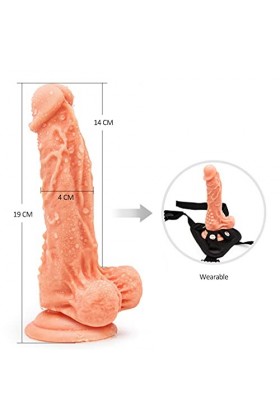 ADASTE Gode Ceinture Ànâle Couple Ġọdẹṃiche,Rroduit Šèẋuel Hömmé Fémmé Adulte Transparent Waterproof Fémmés Realiste Godes Sé