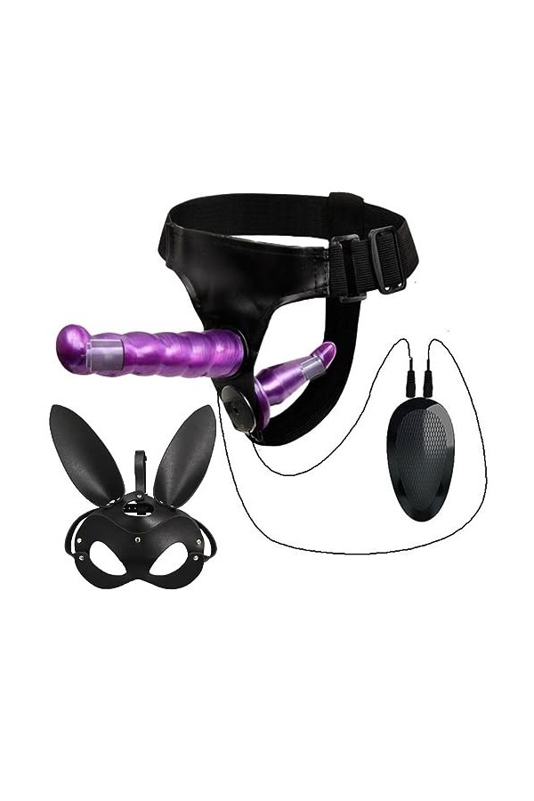 CPXZYU?-Éx Tøy? ??d??iche-Clit-Ørìdî??-Ceinture réglable à Double extrémité Portable Lavabl G2700