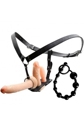 CPXZYU?-Éx Tøy? ??d??iche-Clit-Ørìdî??-Ceinture réglable à Double extrémité Portable Lisse résistant G2183