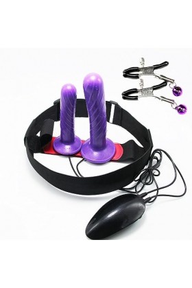 CPXZYU?-Éx Tøy? ??d??iche-Clit-Ørìdî??-Taille réglable à Double tête Facile à Nettoye G3109