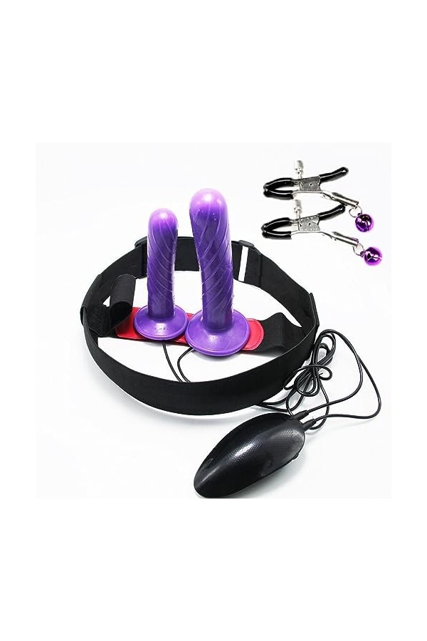 CPXZYU?-Éx Tøy? ??d??iche-Clit-Ørìdî??-Taille réglable à Double tête Facile à Nettoye G3109