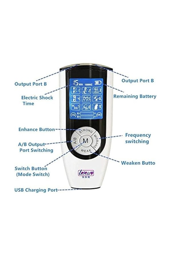 EsHals Extension de Pénis Masculin Agrandissement de Choc Électrique Ensemble de Sěxe de Stimulation Électrique