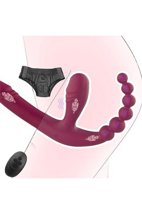 ?-Éx Tøy? ??d??iche-Clit-Ørìdî??-Ceinture réglable à Double extrémité Portable Portable et Facile à Transporter D1412