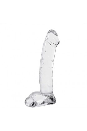 Gode en crystal verre réaliste Go-dé Ceinture pour Couple Go-de Femme Séx Réaliste Realiste God??i?hét pour Homme ?n?le Début