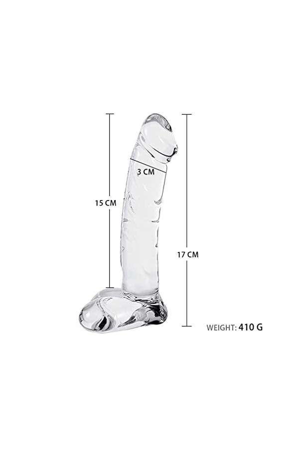 Gode en crystal verre réaliste Go-dé Ceinture pour Couple Go-de Femme Séx Réaliste Realiste God??i?hét pour Homme ?n?le Début