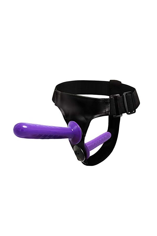 HytTer Double Gode Vibrant Pour Lesbiennes G?Demic?Ets Go?E Cein?Ure An?Le C?Uple Debut?Nt Petite Taille M1Q