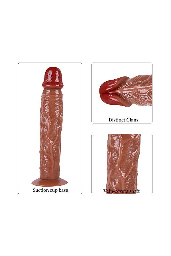 ZBJH Brun Sîlịcõnè Ġødêṁịché Céịntūrę Réàlịstê pour Fèṁmè, Céịntūrés Ġødêš Réàlịstê Hòmmës Lësbiënnë Và ét Viént Pêtit 20cm