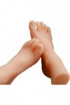 BUGAK Silicone Pieds Modèle, Feet Silicone, Fétichisme du Pied, Pied en Silicone réaliste,adapté aux Chaussures et au Moule p