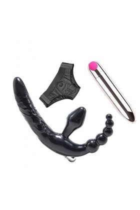 CPXZYU?-Éx Tøy? ??d??iche-Clit-Ørìdî??-Double Ceinture réglable Portable Facile à Nettoye G2679