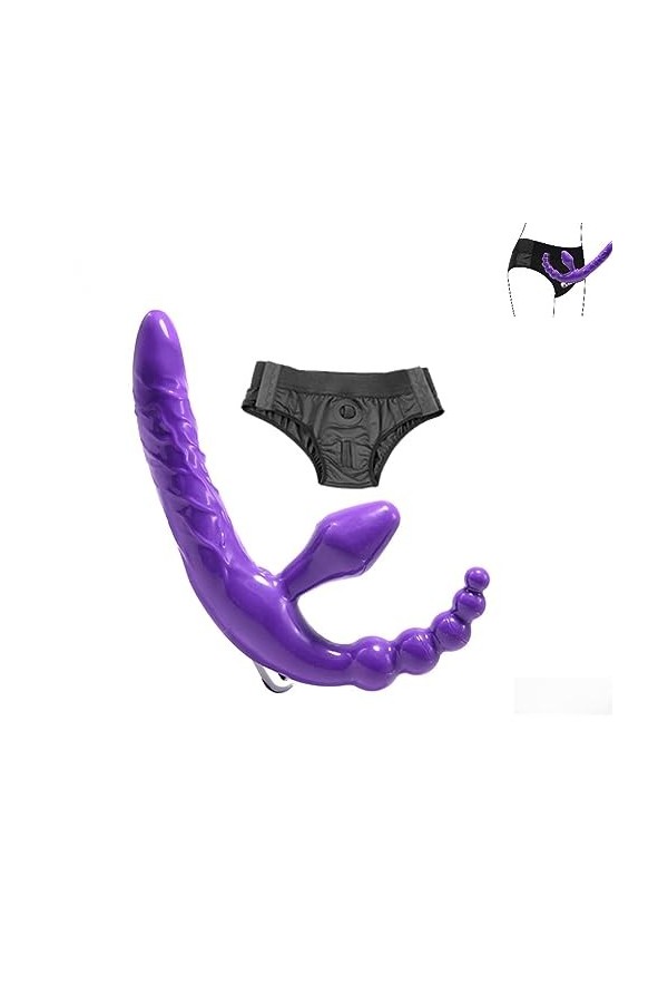 CPXZYU?-Éx Tøy? ??d??iche-Clit-Ørìdî??-Taille réglable à Double tête Lisse résistant G2062