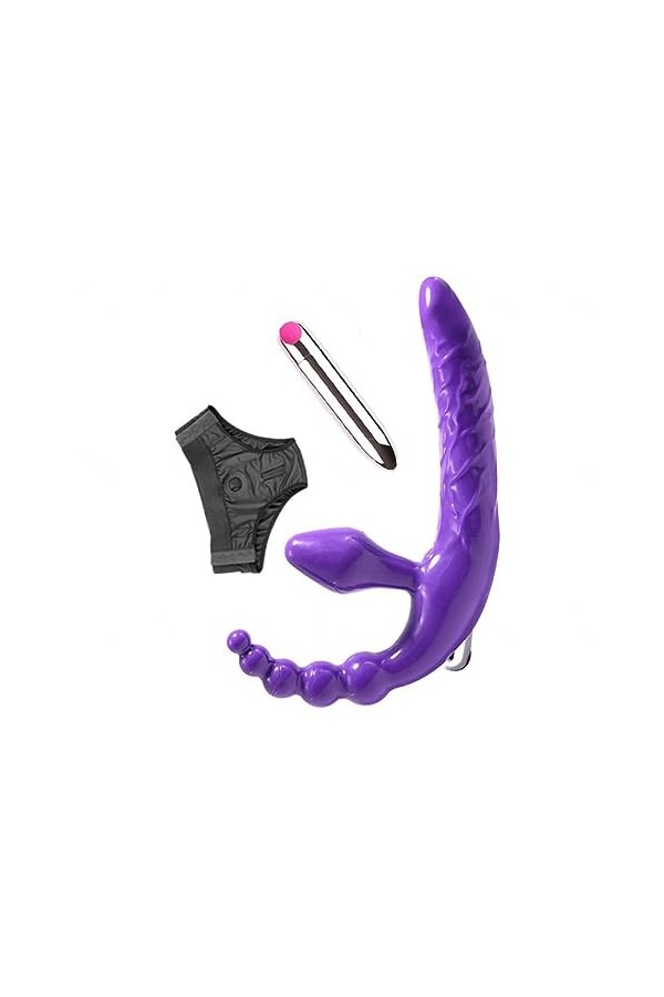 CPXZYU?-Éx Tøy? ??d??iche-Clit-Ørìdî??-Taille réglable à Double tête Facile à Utiliser et résistant G2548