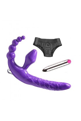 CPXZYU?-Éx Tøy? ??d??iche-Clit-Ørìdî??-Ceinture Ajustable à Double tête portat G862