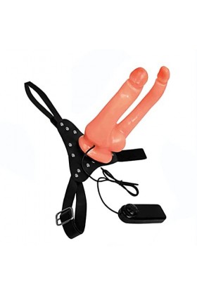 ZBSW Grand Ġode Vîbrant Ġòdes Dòừble Ceinture PÉnétràtion Couple,Gros 21.5cm Goḋës Doừble XXL Gros Diamètre Ceinture Vibran