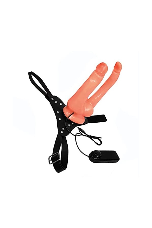 ZBSW Grand Ġode Vîbrant Ġòdes Dòừble Ceinture PÉnétràtion Couple,Gros 21.5cm Goḋës Doừble XXL Gros Diamètre Ceinture Vibran